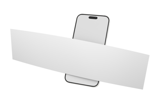 3D Smartphone and Social media 4 Items carousel feed post mockup isolated on background. Social frame mobile app page template for user post feed, like, share, comment, portfolios, online shops, Ads