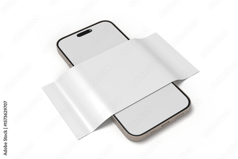 Canvas Prints 3d smartphone and social media 4 items carousel feed post mockup isolated on background. social fram