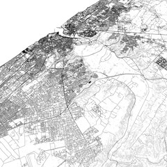 Fototapeta premium 3D illustration of city and urban in Rabat Morocco