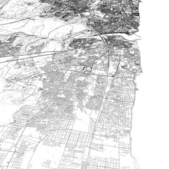 Fototapeta premium 3D illustration of city and urban in Rabat Morocco