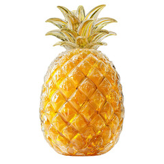 Imaginary clear pineapple fruit concept on transparent background

