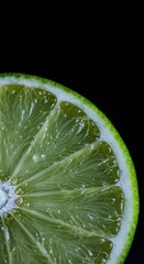 Lime slice closeup