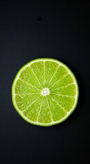 Lime slice studio shot