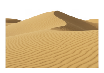 Isolated Sand Dune Background With Transparent Desert Wave Texture Pattern