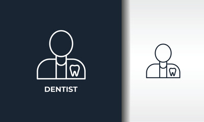 Dentist Vector, Icon Or Logo Sign Isolated Symbol Illustration