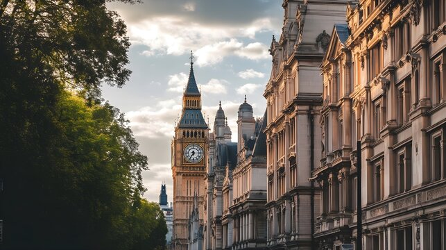 London cityscape big ben iconic architecture