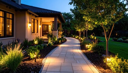 Evening home pathway