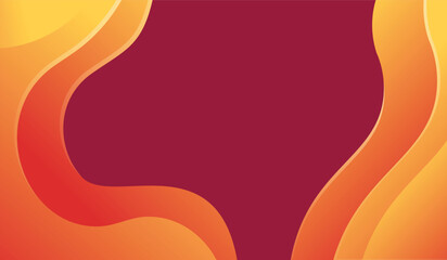Colorful abstract wavy shape gradient design vector  Minimalist posters, cover, wall arts with colorful geometric shapes and liquid color. Modern wallpaper design for presentation and sale background.