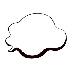 手描きのフキダシ