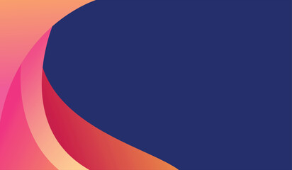 Colorful abstract wavy shape gradient design vector  Minimalist posters, cover, wall arts with colorful geometric shapes and liquid color. Modern wallpaper design for presentation and sale background.
