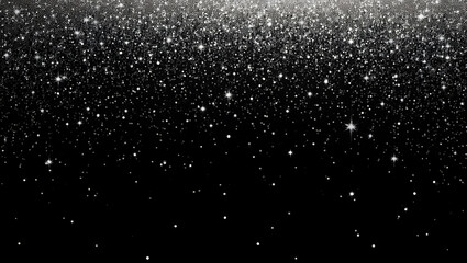 Glitter texture background with silver sparkles