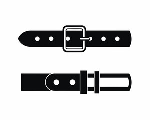 Belt icon silhouette vector illustration