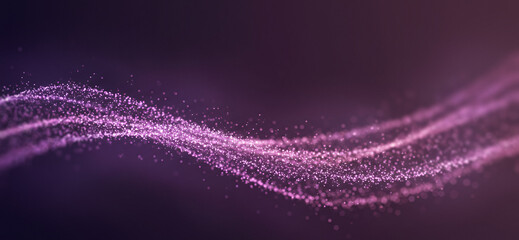 Abstract purple wave pattern on a dark background with blurred effect, offering smooth digital motion perfect for futuristic UI, fintech branding, or creative overlays