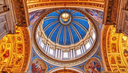 Ornate church dome interior