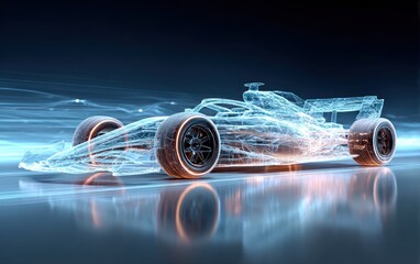 Futuristic race car skeleton