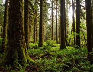 Obraz premium Lush forest floor