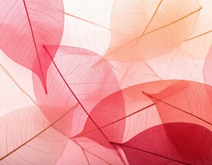 Obraz premium Delicate translucent leaves