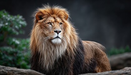 Obraz premium Majestic lion portrait