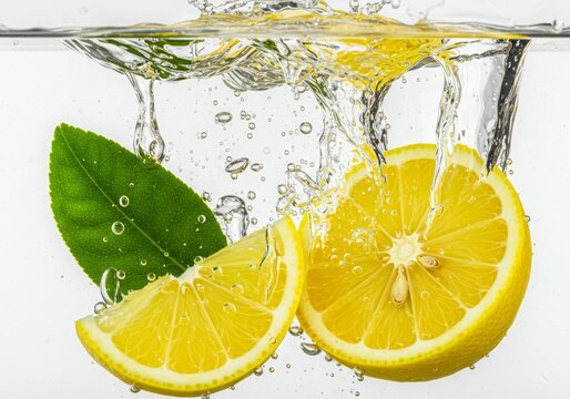 orange lemon clear water