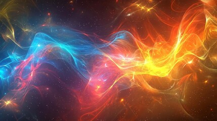 An imaginative representation of the mystical quantum universe.