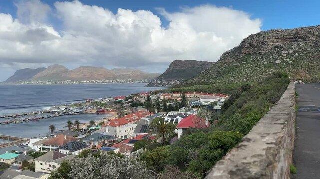View of False Bay from Boyes Drive in Kalk Bay , Cape Town.