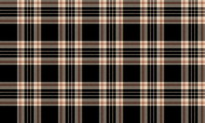 Seamless plaid pattern, black, beige, brown, simple and warm feeling, suitable for designing clothes, skirts, pants, aprons, home decoration and various fashion textiles.