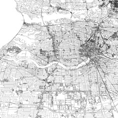 Fototapeta premium 3D illustration of city and urban in Rochester USA