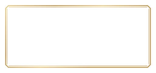 ゴールドのシンプルフレームセット