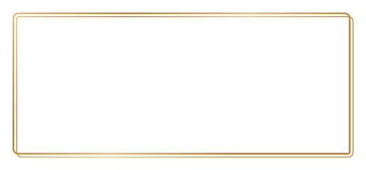 ゴールドのシンプルフレームセット