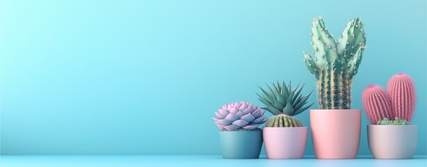 cactus on pastel background as part of a modern tech UI mockup, blending with digital tablet and interface icons, futuristic sci-fi or tech inspired