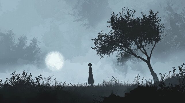 Mystic Illustration Capturing Isolation