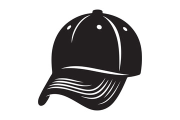Fototapeta premium Baseball cap mock up isolated on white background.