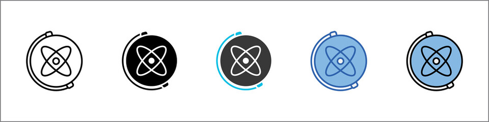 Gyroscope Icon Pack Multistyle Illustration