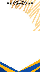 Abstract frame background with blank paper design for your text