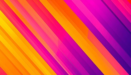 Abstract diagonal stripes in vibrant hues of orange, pink, and purple.