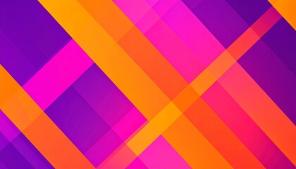 Abstract design with vibrant diagonal stripes of orange, pink, and purple.