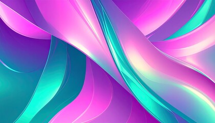 Abstract swirls of vibrant pink, purple, and teal, creating a dynamic and iridescent visual effect.