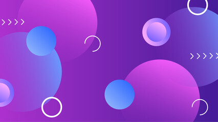 Overlapping purple and blue circles with arrows. Suitable for business presentations, marketing materials, graphic design projects, and educational content.