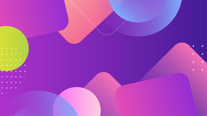 Abstract purple pink and green design suitable for backgrounds, prints, web graphics, packaging, and stationery. Bright colors add vibrancy.