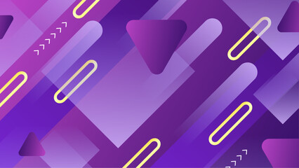 Purple triangles, rectangles, and lines in abstract geometric composition. Perfect for modern design projects, backgrounds, and contemporary digital artworks.