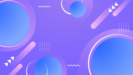 Obraz premium Abstract purple and blue design with circles and shapes. Suitable for background, digital art, graphic design, web design, branding projects.