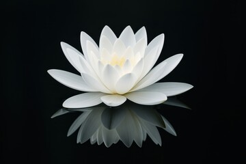 Serene Water Lily Meditation, Tranquil Pond Reflection, Zen Garden Beauty, Peaceful Aquatic Flower, Mindfulness Nature Symbol