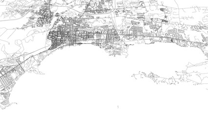 3D illustration of city and urban in Burlington USA