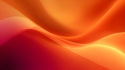 Smooth fluid abstract gradient background in shades of warm orange and red with a subtle glow and soft textured finish creating a modern elegant design