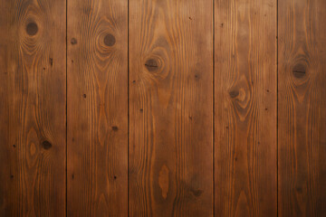 Fototapeta premium Natural wooden floor texture, featuring warm brown planks with visible grain patterns and aged details.