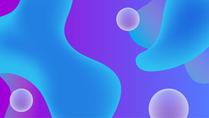 Abstract blue purple blobs and spheres. Suitable for backgrounds, design elements, and modern digital art projects. Ideal for artistic concepts.