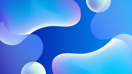 Abstract blue fluid shapes perfect for modern designs. Great for backgrounds, posters, websites, and digital art projects. Fluid and dynamic.