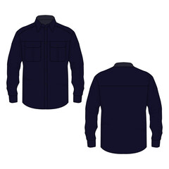 Long Sleeved Mens Shirts Vector Image and Illustrator