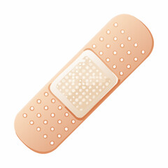 minimalist adhesive bandage icon in clean line art style for medical and healthcare use