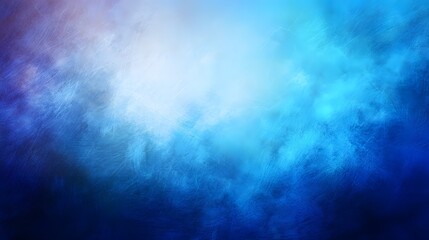 Captivating digital art abstract featuring a mesmerizing blue light gradient with a soft glowing texture and an airy atmospheric